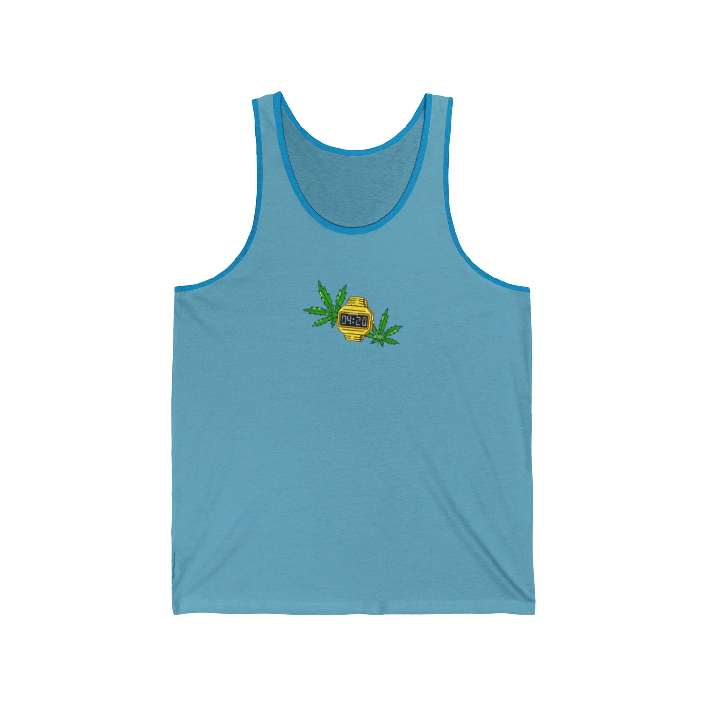 420 Time  Unisex Jersey Tank Top - Perfect for Summer Festivals